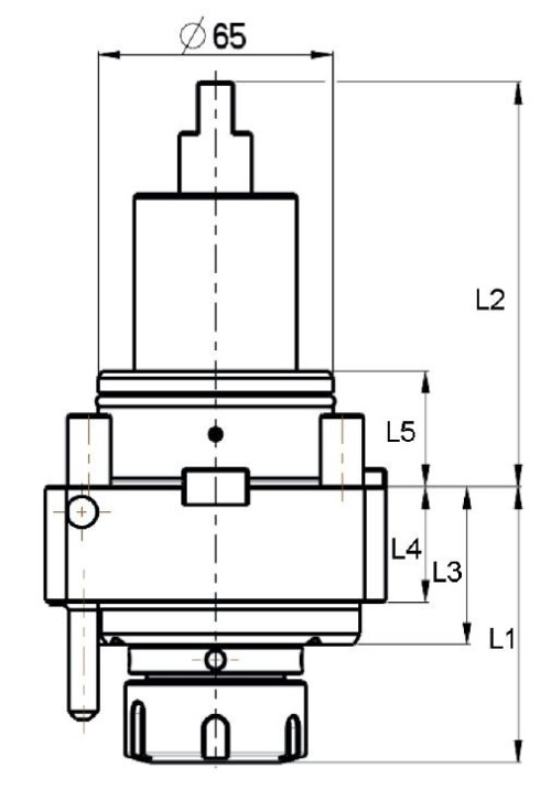 AXIÁLNÍ POHÁNĚNÝ DRŽÁK PRO FRÉZOVÁNÍ A VRTÁNÍ PRO VNĚJŠÍ A VNITŘNÍ CHLAZENÍ