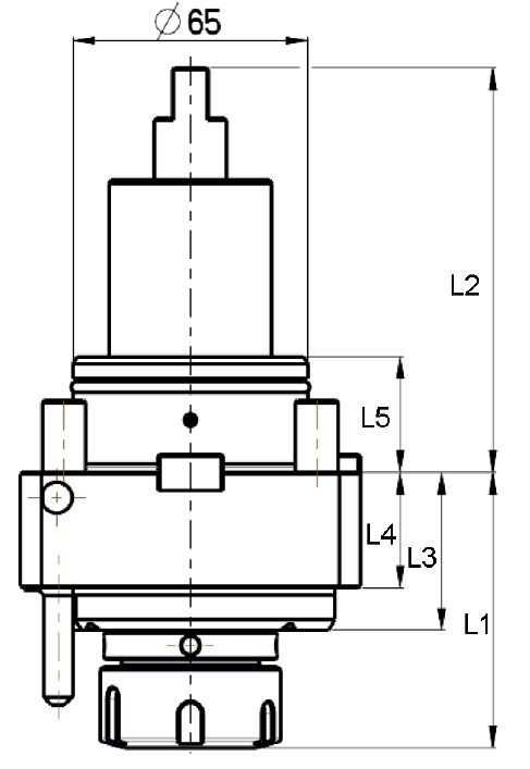 AXIÁLNÍ POHÁNĚNÝ DRŽÁK PRO FRÉZOVÁNÍ A VRTÁNÍ PRO VNĚJŠÍ CHLAZENÍ