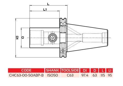 Adaptér s rychloupínací DOUBLE CONTACT SK DIN69871 AD/B polygonální stopkou dle normy ISO 26623