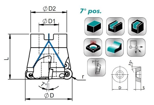 ČELNÍ NÁSTRČNÉ FRÉZY 7° NA KRUHOVÉ DESTIČKY RDH.. - KOPÍROVACÍ FRÉZY