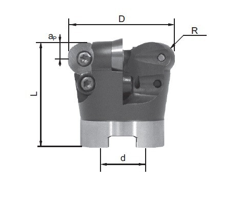 ČELNÍ NÁSTRČNÉ FRÉZY NA KRUHOVÉ DESTIČKY RDKW.. - KOPÍROVACÍ FRÉZY