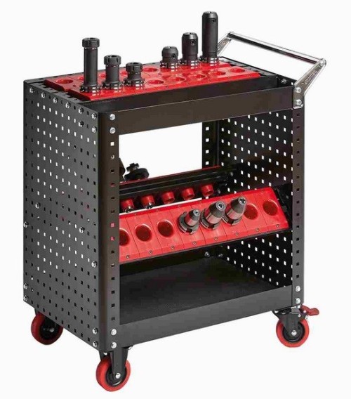 CNC NÁSTROJOVÝ VOZÍK VČETNĚ DRŽÁKŮ UPÍNAČŮ SYSTEM 1