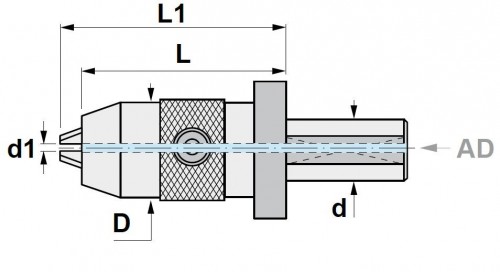 CNC UNIVERZÁLNÍ VRTAČKOVÉ SKLÍČIDLO S WELDONOVOU STOPKOU DIN1835-A
