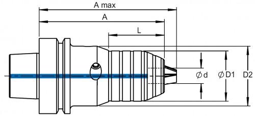 CNC VRTAČKOVÉ SKLÍČIDLO PRAVÉ-LEVÉ OTÁČKY HSK-F