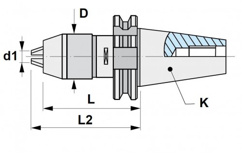 CNC VRTAČKOVÉ SKLÍČIDLO PRAVÉ OTÁČKY