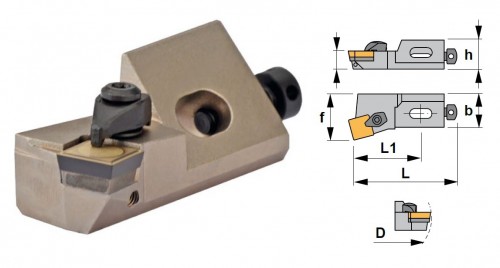 Cartridge CSKPR 75° na destičky SPMR/SPUN.. bez CHLAZENÍ - PRAVÉ PROVEDENÍ