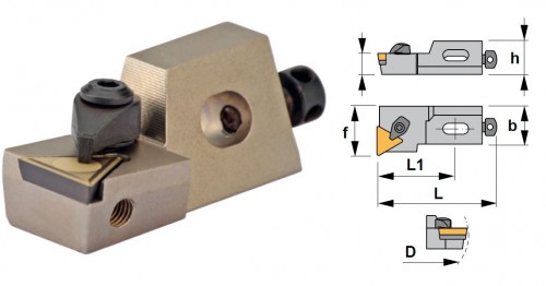 Cartridge CTFPR 90° na destičky TPMR/TPUN.. bez CHLAZENÍ - PRAVÉ PROVEDENÍ