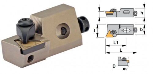 Cartridge CTGPR 90° na destičky TPMR/TPUN.. bez CHLAZENÍ - PRAVÉ PROVEDENÍ