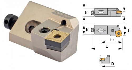 Cartridge PSRNL 75° na destičky SNMG/SNMA/SNMM/SNMX bez CHLAZENÍ - LEVÉ PROVEDENÍ