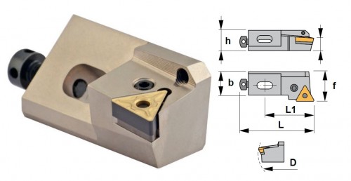 Cartridge PTGNL 90° na destičky TNMG/TNMA/TNMM bez CHLAZENÍ - LEVÉ PROVEDENÍ