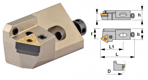 Cartridge PTTNR 60° na destičky TNMG/TNMA/TNMM bez CHLAZENÍ - PRAVÉ PROVEDENÍ