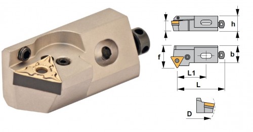 Cartridge PTWNR 30° na destičky TNMG/TNMA/TNMM bez CHLAZENÍ - PRAVÉ PROVEDENÍ