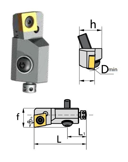 Cartridge SCFCR 90° na destičky CCMT/CCGT/CCGX s CHLAZENÍM - PRAVÉ PROVEDENÍ - DELŠÍ