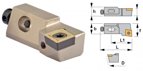 Cartridge SCLCL 95° na destičky CCMT/CCGT/CCGX s CHLAZENÍM - LEVÉ PROVEDENÍ