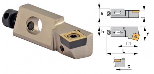 Cartridge SSKCL 75° na destičky SCMT/SCGT/SCGX bez CHLAZENÍ - LEVÉ PROVEDENÍ