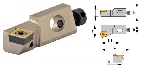 Cartridge SSKCR 75° na destičky SCMT/SCGT/SCGX bez CHLAZENÍ - PRAVÉ PROVEDENÍ