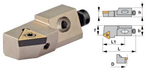 Cartridge STTCR 60° na destičky TCMT/TCGT/TCGX bez CHLAZENÍ - PRAVÉ PROVEDENÍ