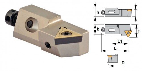 Cartridge STWCL 60° na destičky TCMT/TCGT/TCGX bez CHLAZENÍ - LEVÉ PROVEDENÍ