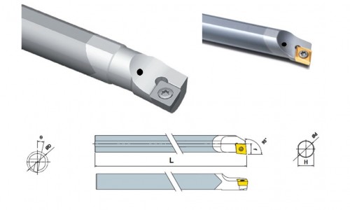 Celokarbidové nože SCLPL 95° na destičky CPMT.. S CHLAZENÍM - LEVÉ PROVEDENÍ