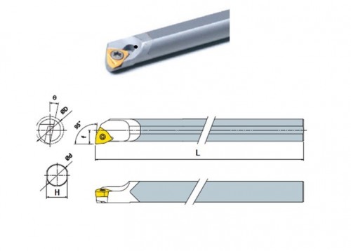 Celokarbidové nože SWUBR 95° na destičky WBMT.. S CHLAZENÍM - PRAVÉ PROVEDENÍ
