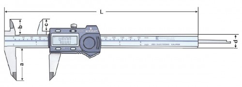 DIGITÁLNÍ POSUVNÉ MĚŘÍTKO ABS ABSOLUTNÍ