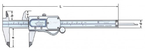 DIGITÁLNÍ POSUVNÉ MĚŘÍTKO IP67