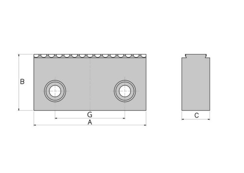 DRÁPOVÉ ČELISTI (PÁR)