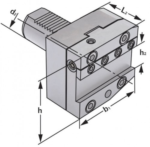 DRŽÁK PRO UPICHOVACÍ PLANŽETY LEVÝ VÝŠKOVĚ NASTAVITELNÝ DIN69880-VDI