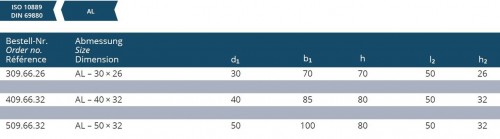 DRŽÁK PRO UPICHOVACÍ PLANŽETY LEVÝ VÝŠKOVĚ NASTAVITELNÝ DIN69880-VDI