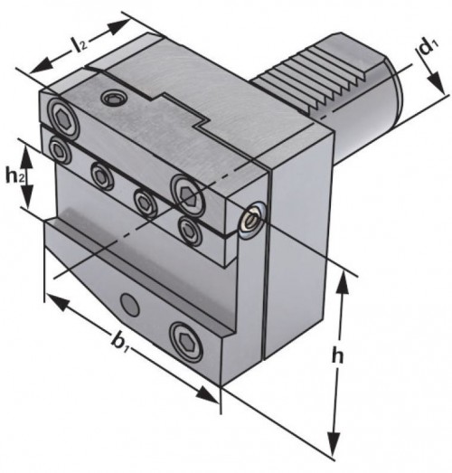 DRŽÁK PRO UPICHOVACÍ PLANŽETY PRAVÝ VÝŠKOVĚ NASTAVITELNÝ DIN69880-VDI