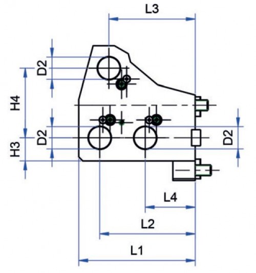 DRŽÁK PRO VÁLCOVÉ STOPKY
