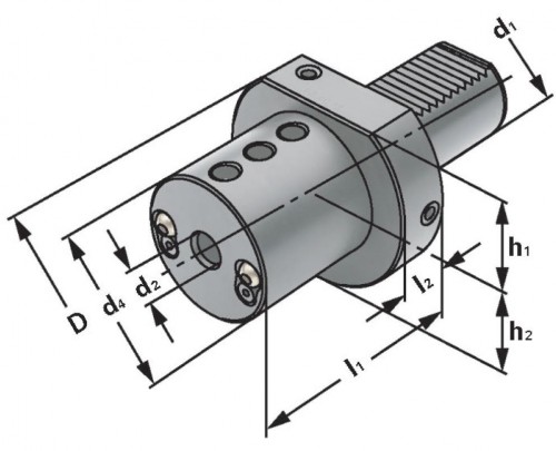 DRŽÁK PRO VYVRTÁVACÍ NOŽE  TVAR E2