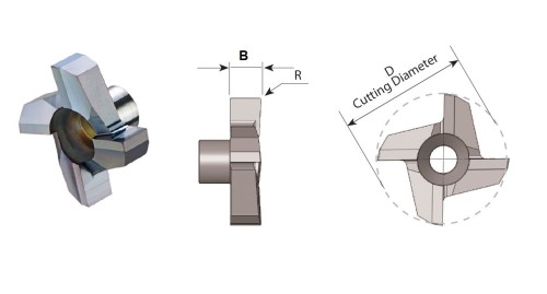 Destičky na čelní frézování a dokončovací práce