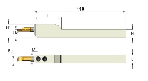 Držáky mikronožíků - čtyřhranná stopka