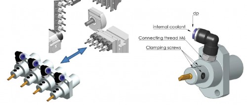 Držáky mikronožíků pro CNC automaty (stroje Star Swiss)