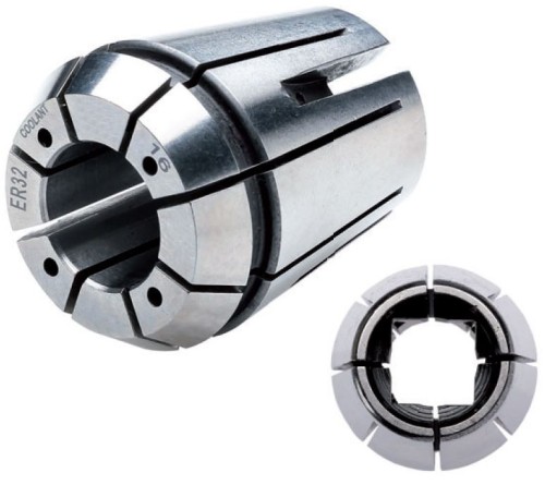 ER KLEŠTINY PRO UPÍNÁNÍ ZÁVITNÍKŮ DIN6499A SE ČTYŘHRANEM, UTĚSNĚNÉ S CHLADICÍMI TRYSKAMI - házivost pod 0,015