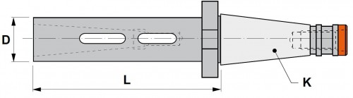 EXTRA DLOUHÝ MORSE UPÍNAČ PRO VRTÁKY DIN6383 - PRO NÁSTROJE DIN228-B