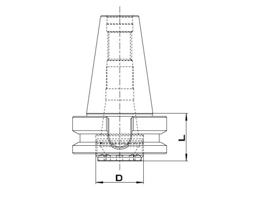 EXTRA KRÁTKÉ KLEŠTINOVÉ UPÍNAČE PRO DIN6499 KLEŠTINY S MATICÍ S VNĚJŠÍM ZÁVITEM BT40 JIS B6339 (MAS403)