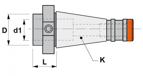 EXTRA KRÁTKÝ WELDONOVÝ UPÍNAČ PRO UPNUTÍ STOPKY DIN1835B