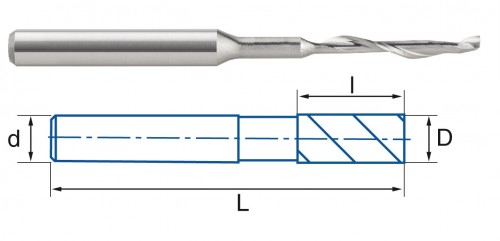 FRÉZA HSS NA HLINÍK