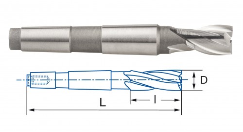 FRÉZY HSSE 8% Co s morse stopkou DIN326DN