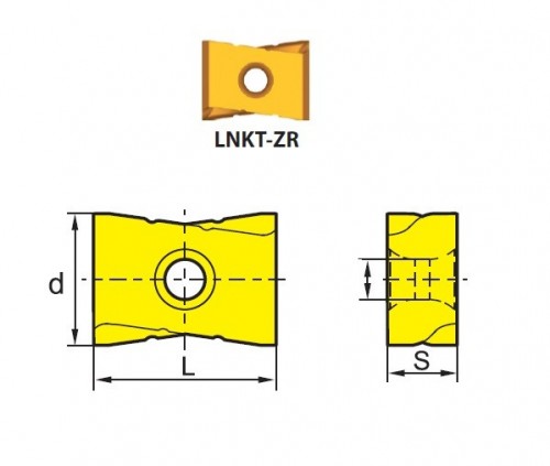 Frézovací HRUBOVACÍ destičky LNKT-ZR..