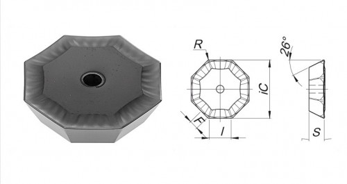 Frézovací destičky OFKR0704..