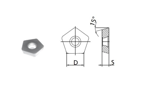 Frézovací destičky PDHX..
