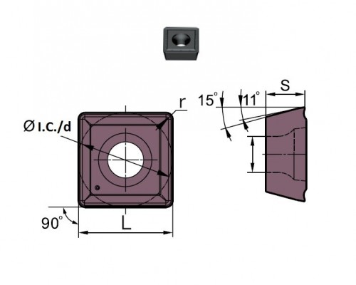 Frézovací destičky SPGT0502..