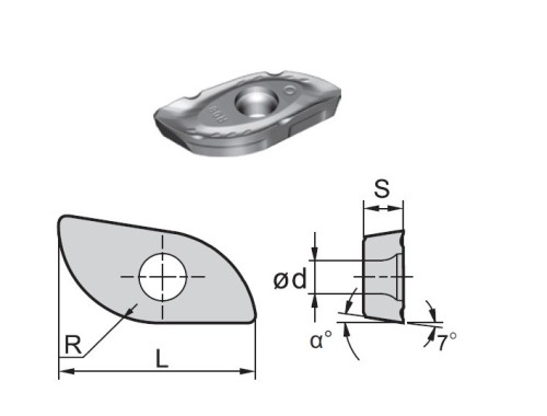 Frézovací destičky XPHT..