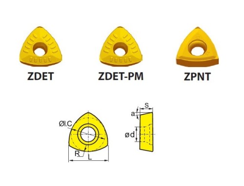 Frézovací destičky ZDET/ZPNT..