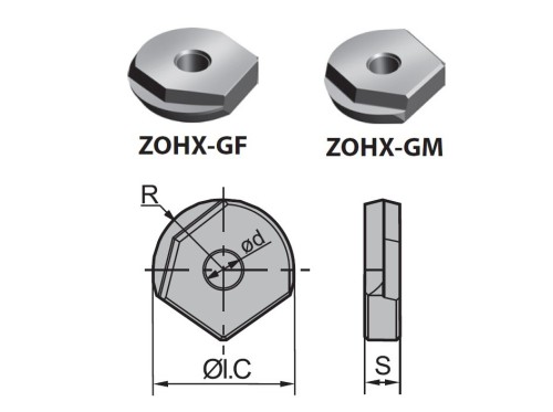Frézovací destičky ZOHX..