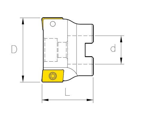 Frézy do rohu i na plochu 90° na destičky APKT1604..