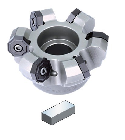 Frézy na plochu 45° na destičky ONHU.. s chlazením i bez chlazení